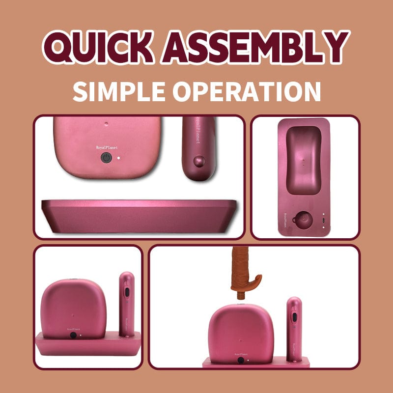 Quusvik Auto Thrusting Sex Machine Set – Fernbedienung, Teleskop + Vibration, Aufbewahrungsbox mit Passwortsperre (3 Set-Optionen)