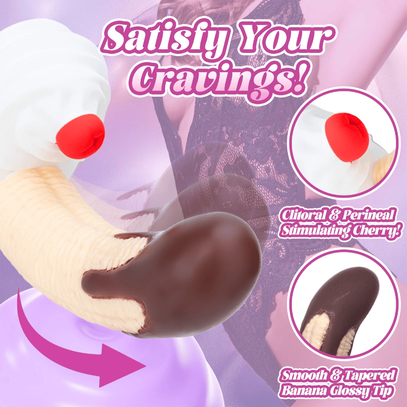 Chocolate Banana Silicone Dildo