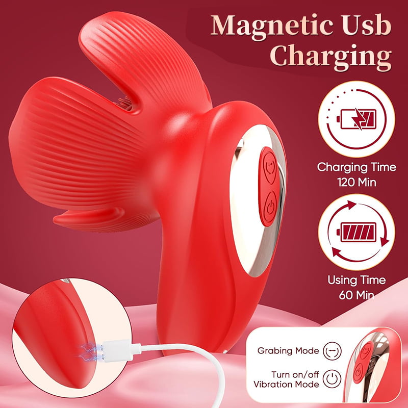 Rose Kneader 10-Mode Vibrating & Pinching Breast Stimulator – Petal Kneading Massage