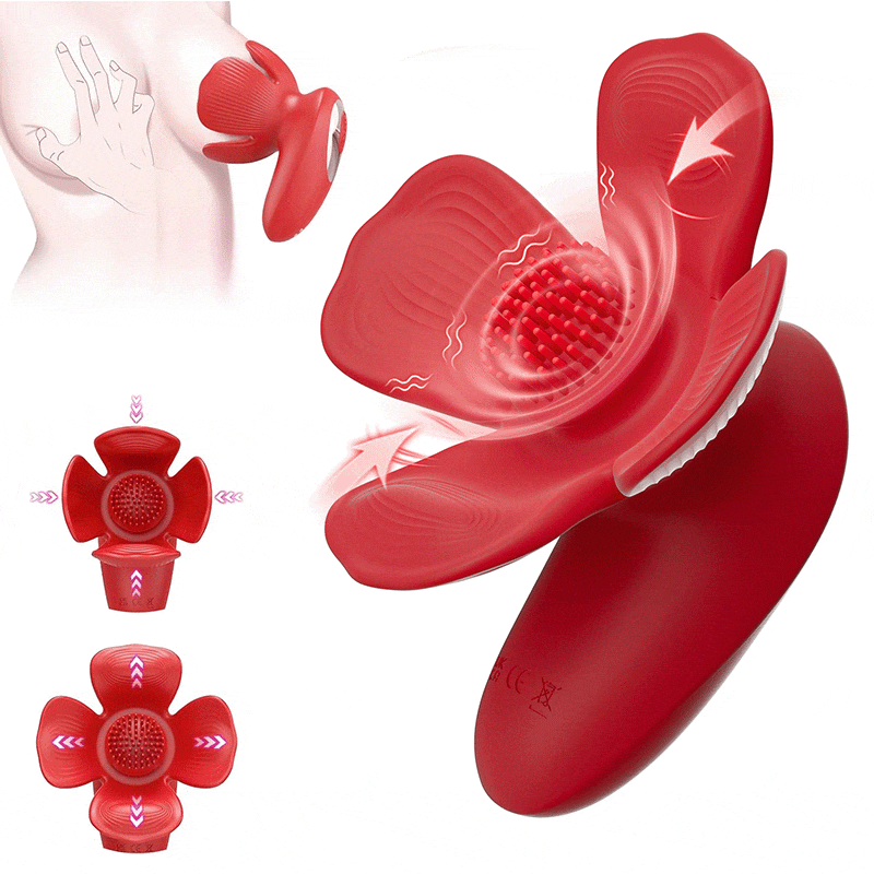 Rose Kneader 10-Mode Vibrating & Pinching Breast Stimulator – Petal Kneading Massage
