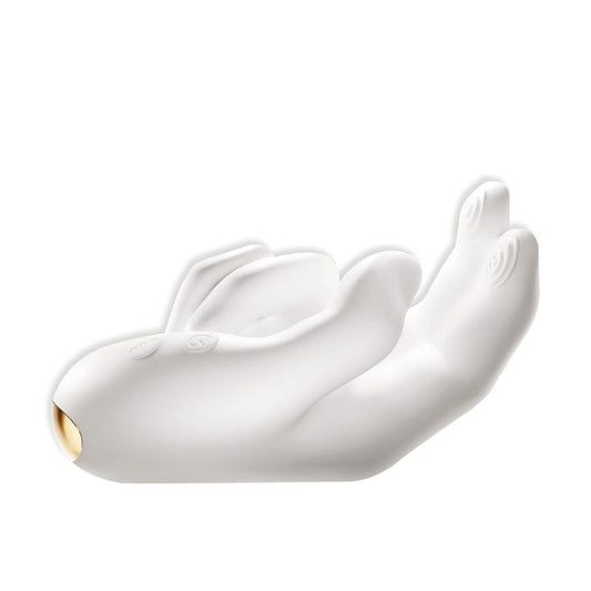 Golden Right Hand G-Spot Vibrator – Realistic Finger Flapping Clitoral Stimulator with Heating & 10 Vibration Modes