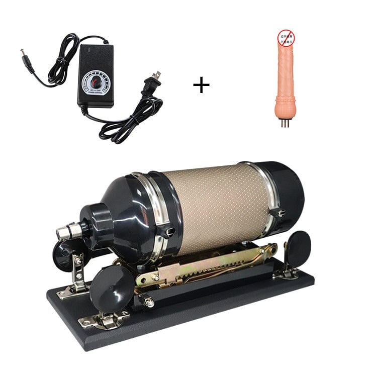Quusvik Automatic Thrusting Pleasure Machine with Suction Cup and Dildo Attachments