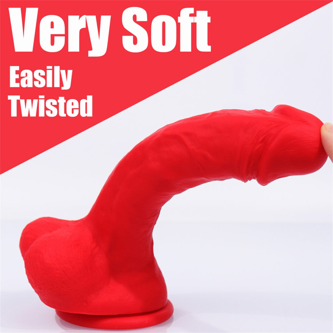 Long Silicone Dildo – Body-Safe, Multi-Color, Waterproof & Hypoallergenic
