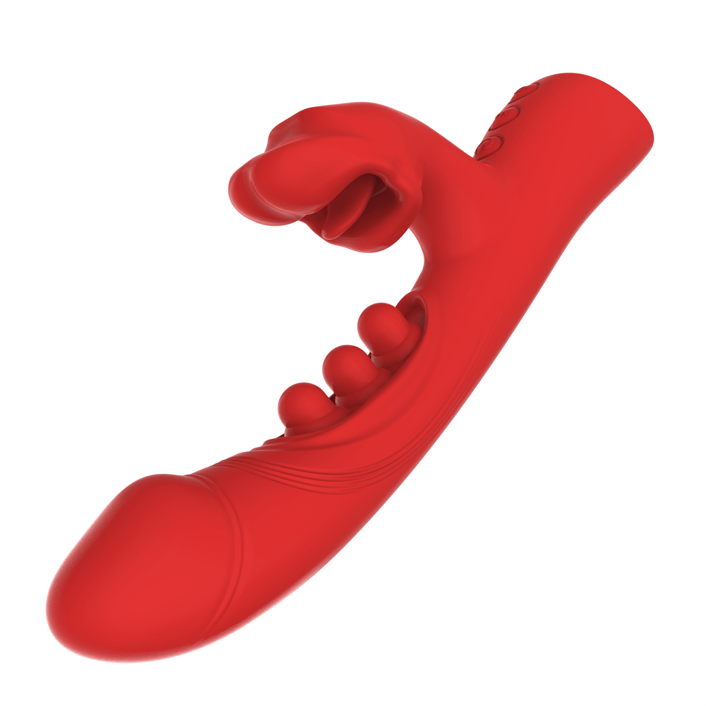 Quusvik Red Note Rabbit Vibrator – 9 Vibration/Patting + 8 Biting Modes, G-Spot & Clitoral Stimulation, IPX5 Waterproof