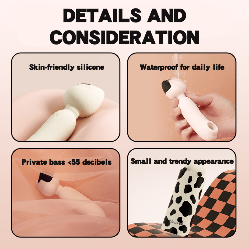 Mesanel Bosuck Cat Vibrator with Suction & Wand – Dual-Ended, Discreet, Quiet, Mood Light