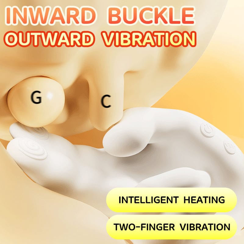 Golden Right Hand G-Spot Vibrator – Realistic Finger Flapping Clitoral Stimulator with Heating & 10 Vibration Modes