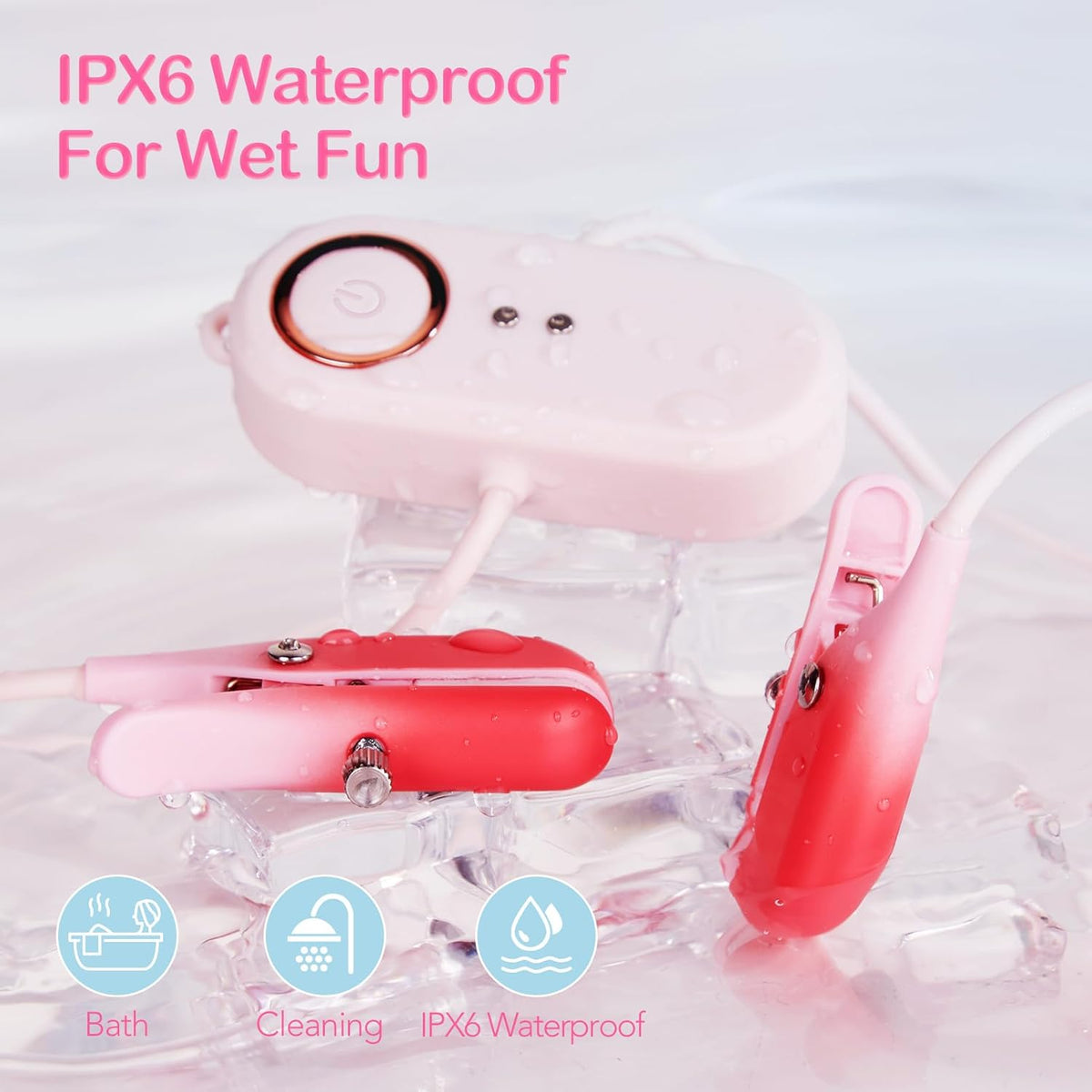 Quusvik 2-in-1 Wearable Nipple & Clitoral Vibrator – 10 Vibration Modes, Remote Control, IPX6 Waterproof