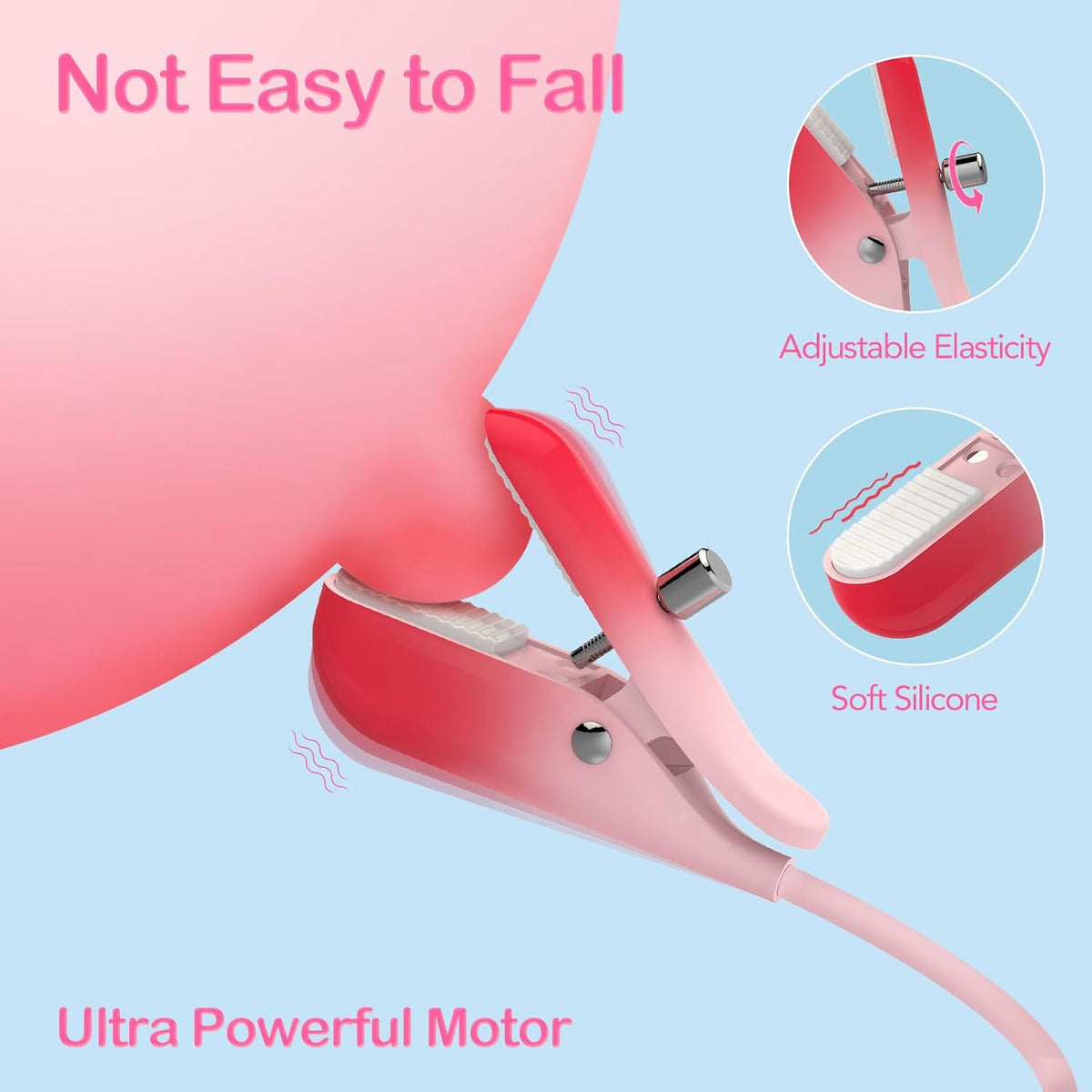 Quusvik 2-in-1 Wearable Nipple & Clitoral Vibrator – 10 Vibration Modes, Remote Control, IPX6 Waterproof