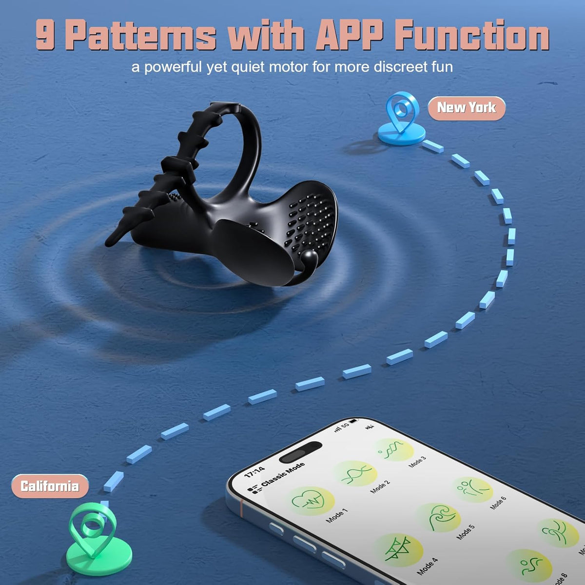 3 In 1 Vibrating Adjustable Penis Ring Vibrator