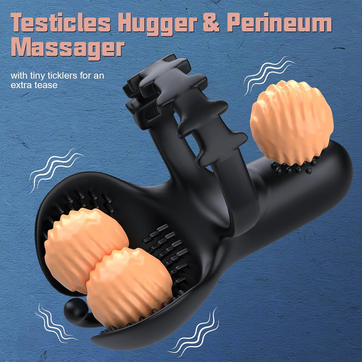 3 In 1 Vibrating Adjustable Penis Ring Vibrator