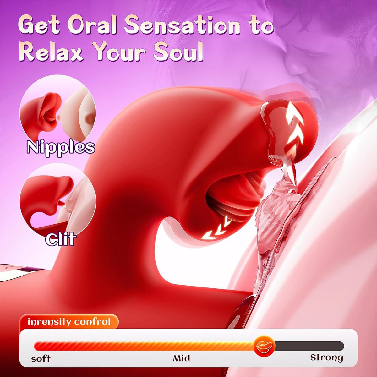 Quusvik - MizzZee Rose Muncher 5-in-1 Vibrator – Thrusting, Licking, G-Spot & Clitoral Stimulator with Dual Motors