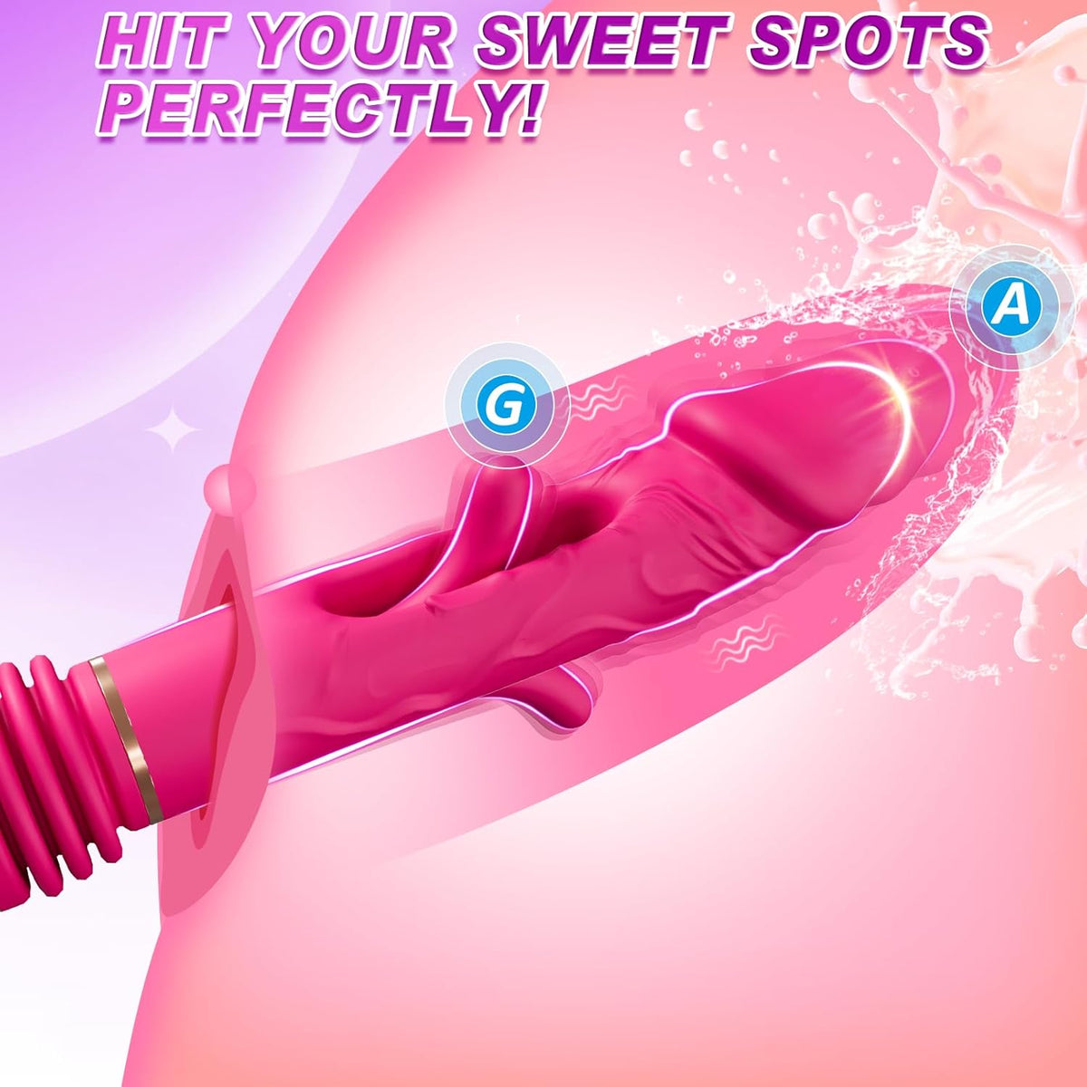 Quusvik Telescopic Thrusting Pleasure Machine with 5 Thrusts and 8 Vibration Modes