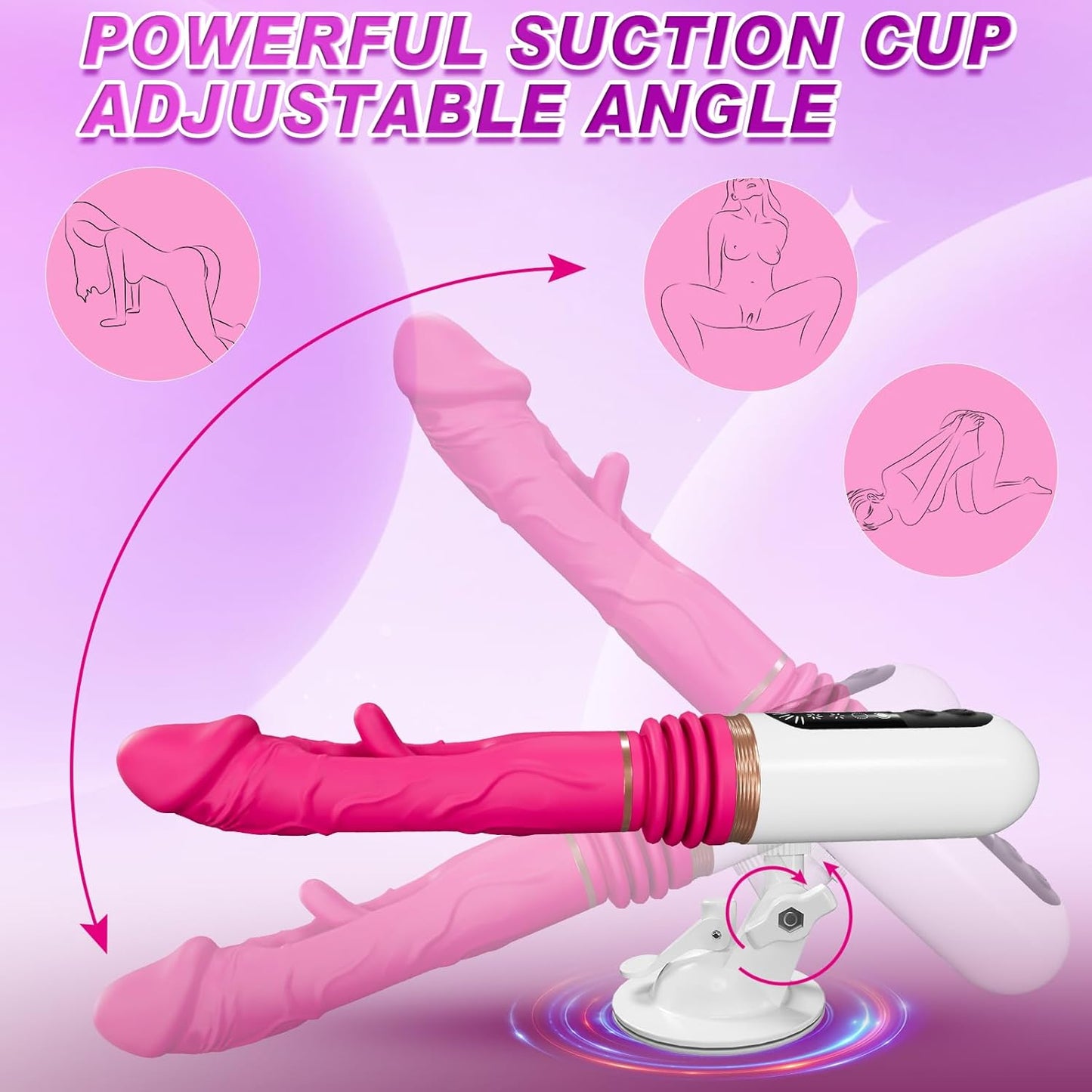 Quusvik Telescopic Thrusting Pleasure Machine with 5 Thrusts and 8 Vibration Modes