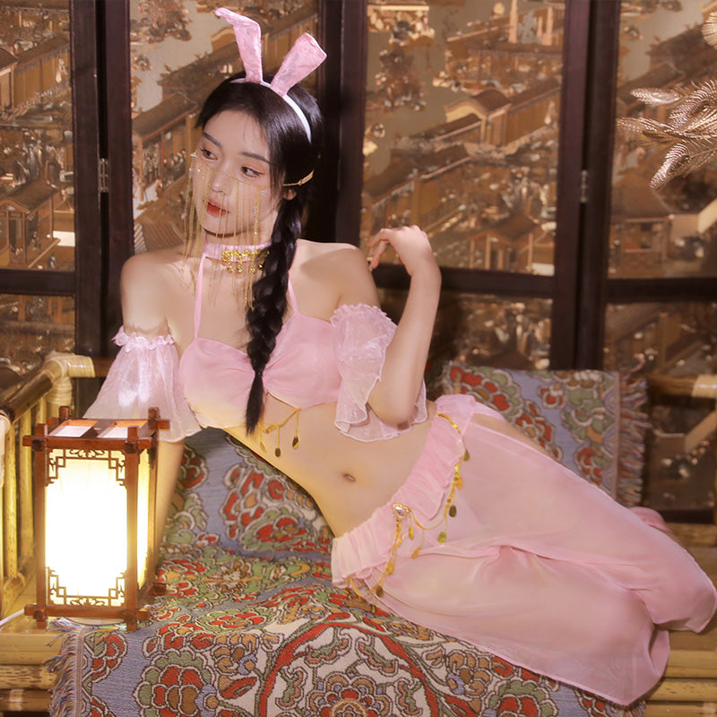 Moonlight Fairy Slit Two-Piece Sexy Lingerie Set