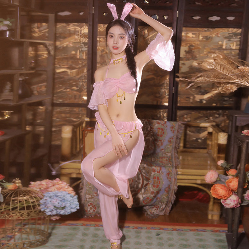 Moonlight Fairy Slit Two-Piece Sexy Lingerie Set