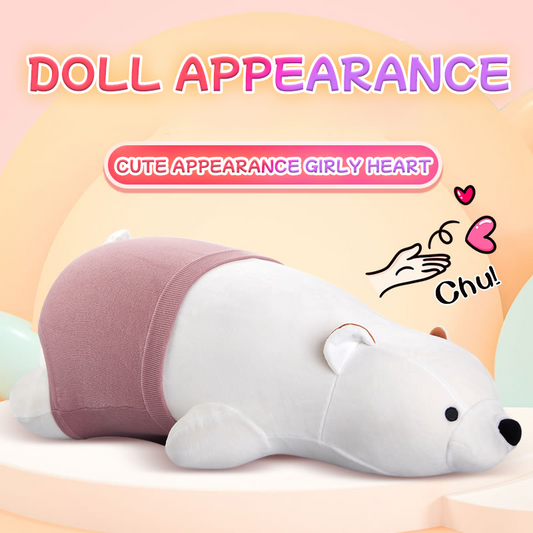 Cute doll bear automatic thrust vibration swing machine pretend female masturbator