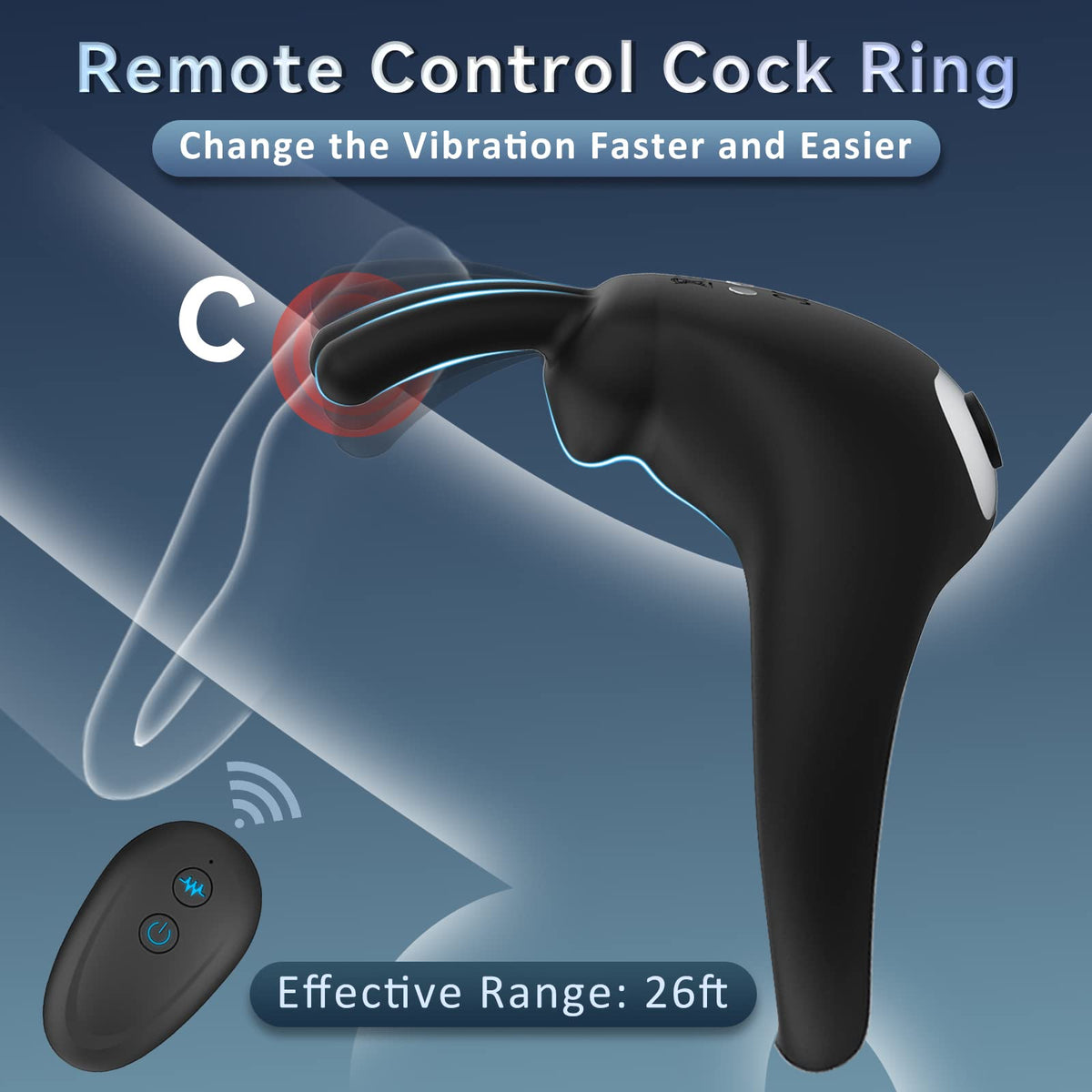 Quusvik - Rabbit Vibrating Cock Ring Adult Sex Toys with Clitoral Vibrator