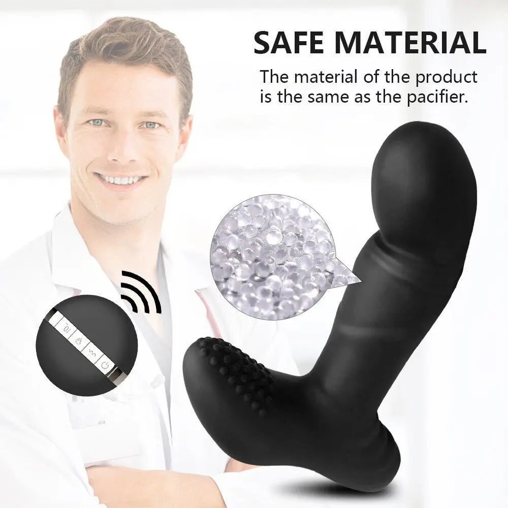 Quusvik dual motors vibrating anal vibrator for men with remote control, heating butt plug prostate massager stimulator gay toy7