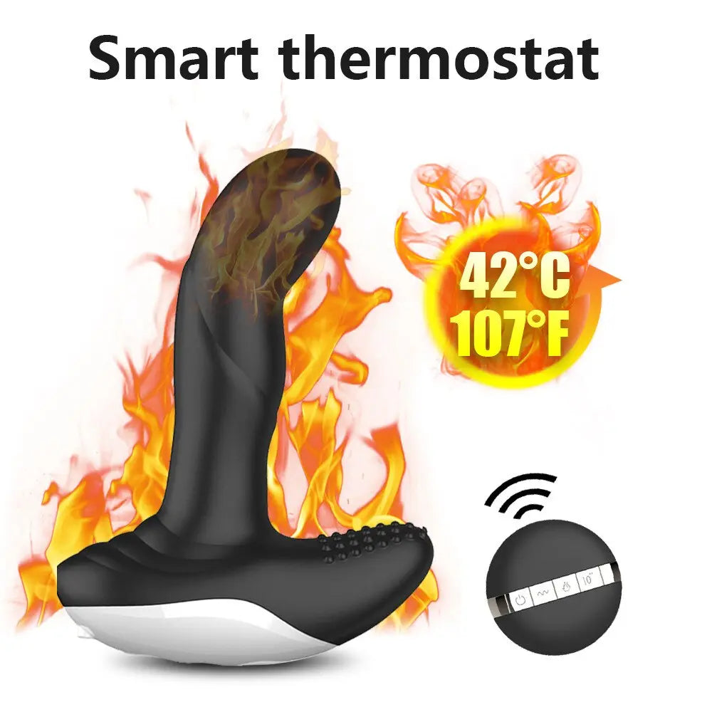 Quusvik dual motors vibrating anal vibrator for men with remote control, heating butt plug prostate massager stimulator gay toy8