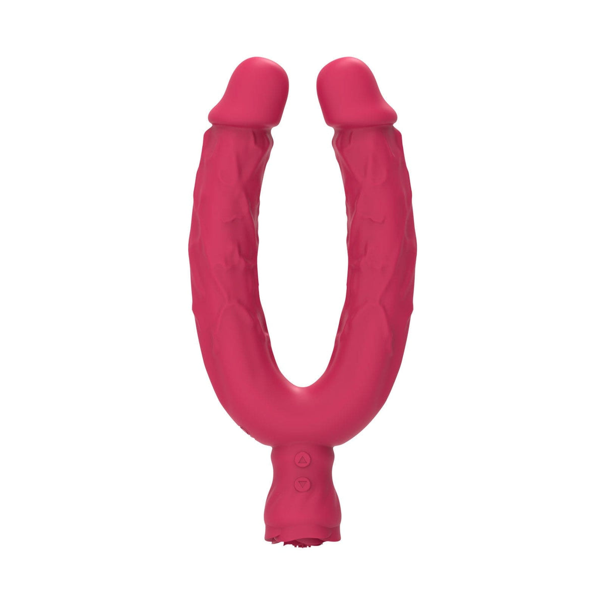 7.5'' Double Ended Vibrating Rose Dildo Anal Dildo with 10 Vibrating Modes