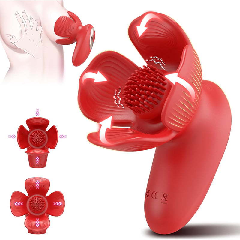 Rose Kneader 10-Mode Vibrating & Pinching Breast Stimulator – Petal Kneading Massage