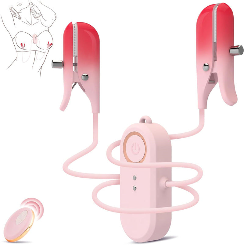Quusvik 2-in-1 Wearable Nipple & Clitoral Vibrator – 10 Vibration Modes, Remote Control, IPX6 Waterproof
