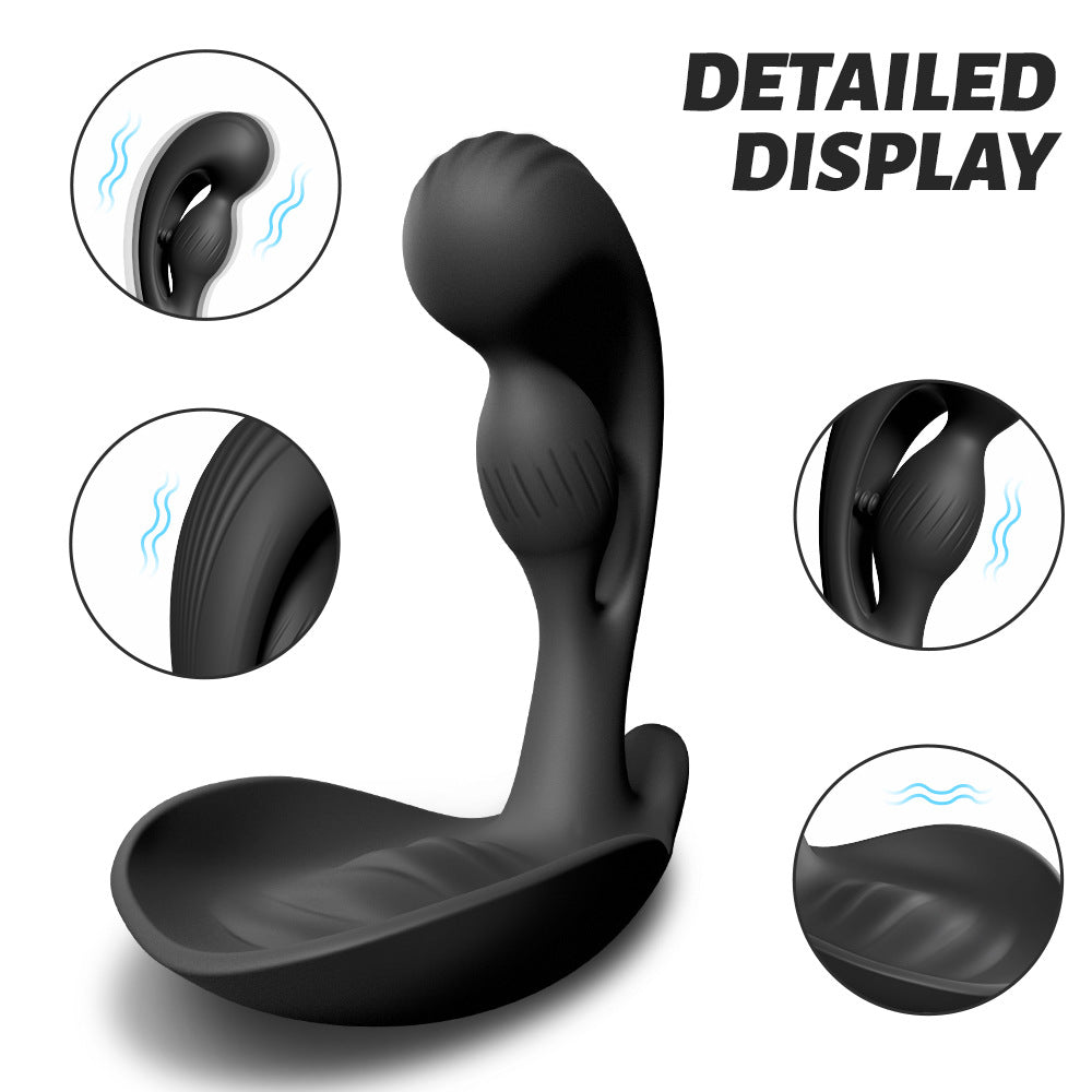 Quusvik Prostate Massager – 3 Motors, 10 Vibration Modes, Remote Control