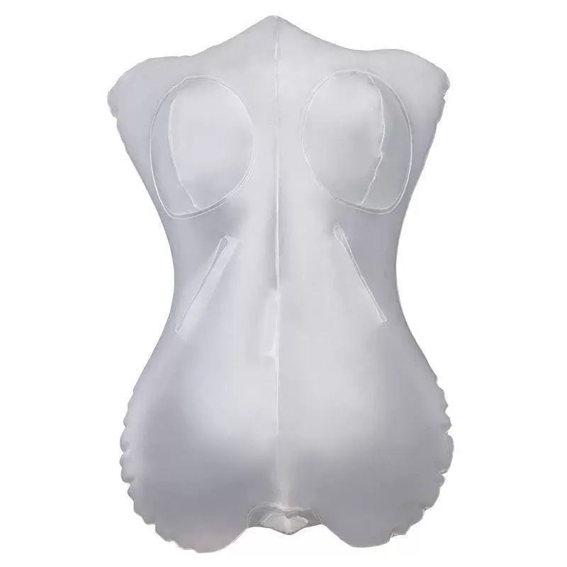 Quusvik - PVC Inflatable Female Half-Body Torso | Transparent Model | Waterproof