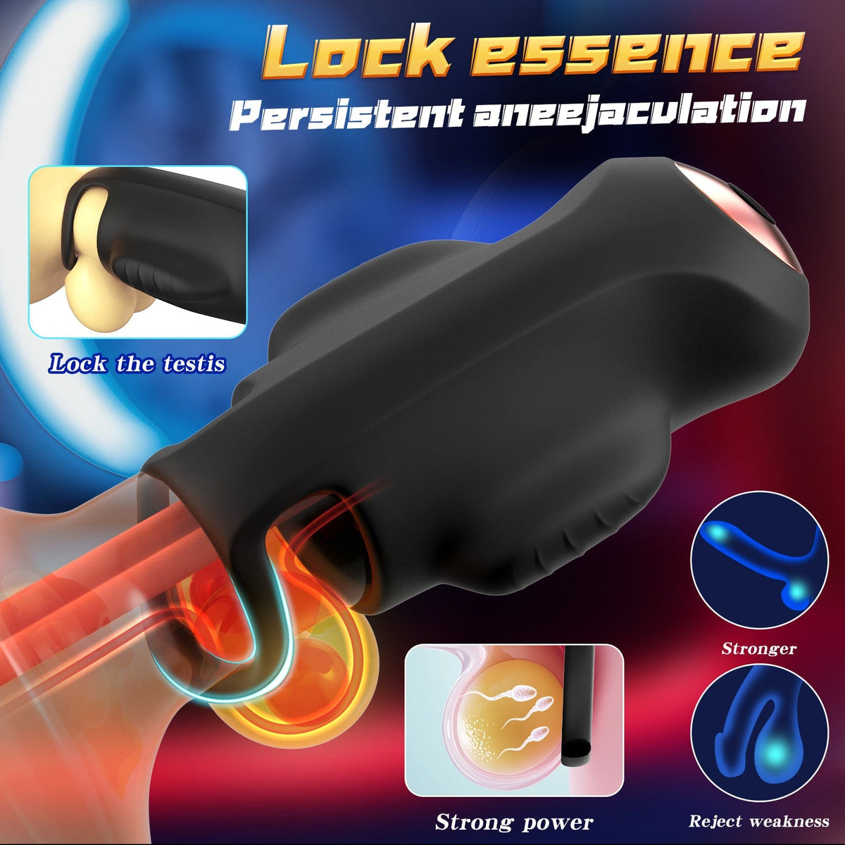 APP Control Male Trainer with Double Vibration & Locking Ring