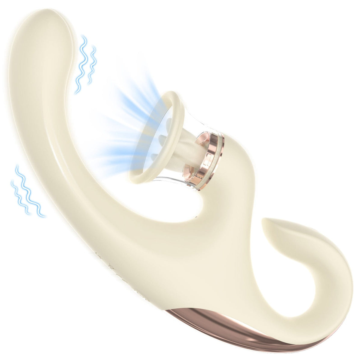 Quusvik - Sandra Tongue Licking Vibrator – 9 Vibrations & 9 Thrusting Modes, Vacuum Suction, IPX7 Waterproof, G-Spot & Clitoral Stimulation