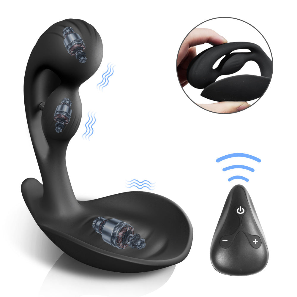 Yeain Prostate Massager 3 Motors 10 Vibrating Anus Testicles Stimulation - Lurevibe