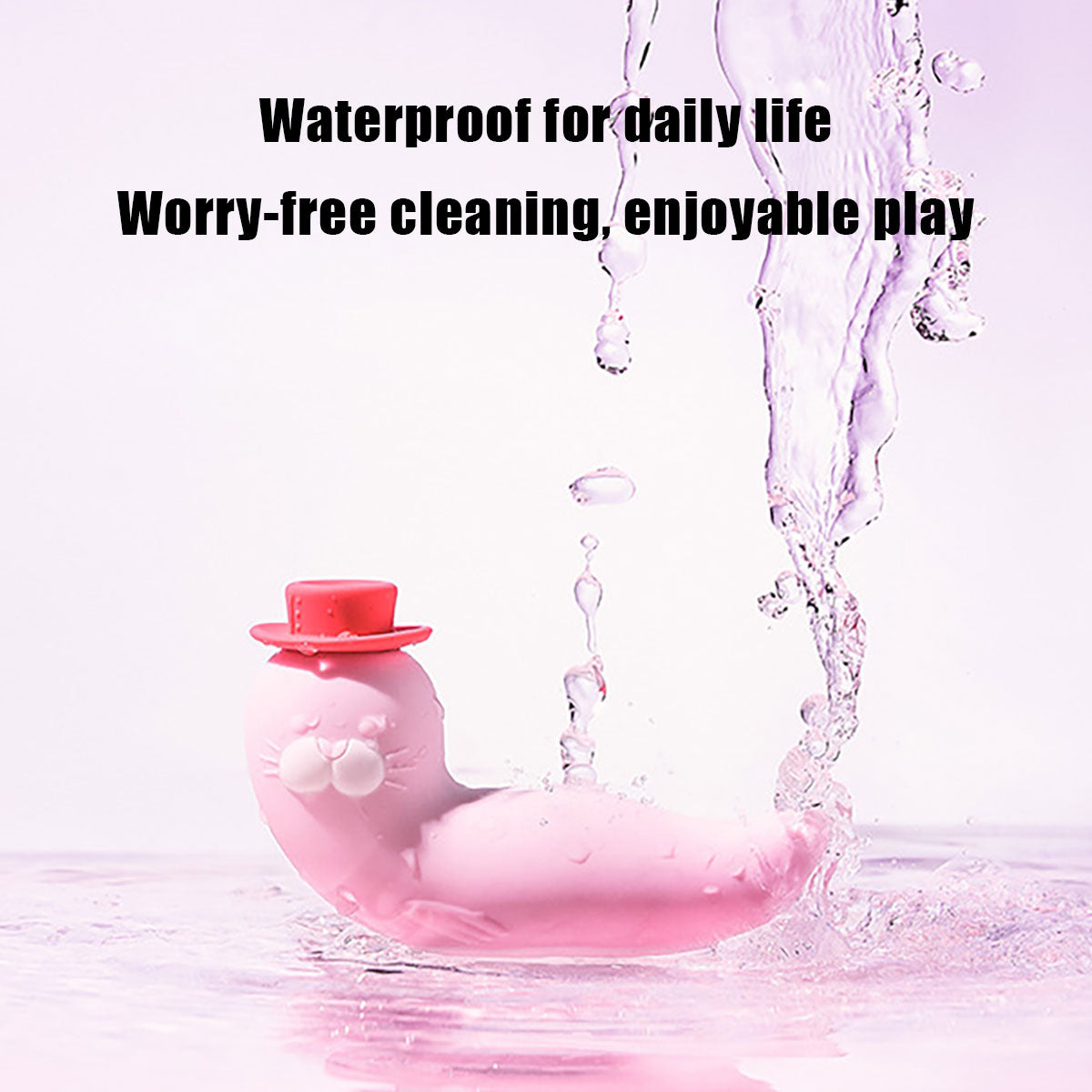 Quusvik - Seal Kiss Dual-Stimulation Toy|Cute Design|5 Suction Modes + 10 Vibration Patterns