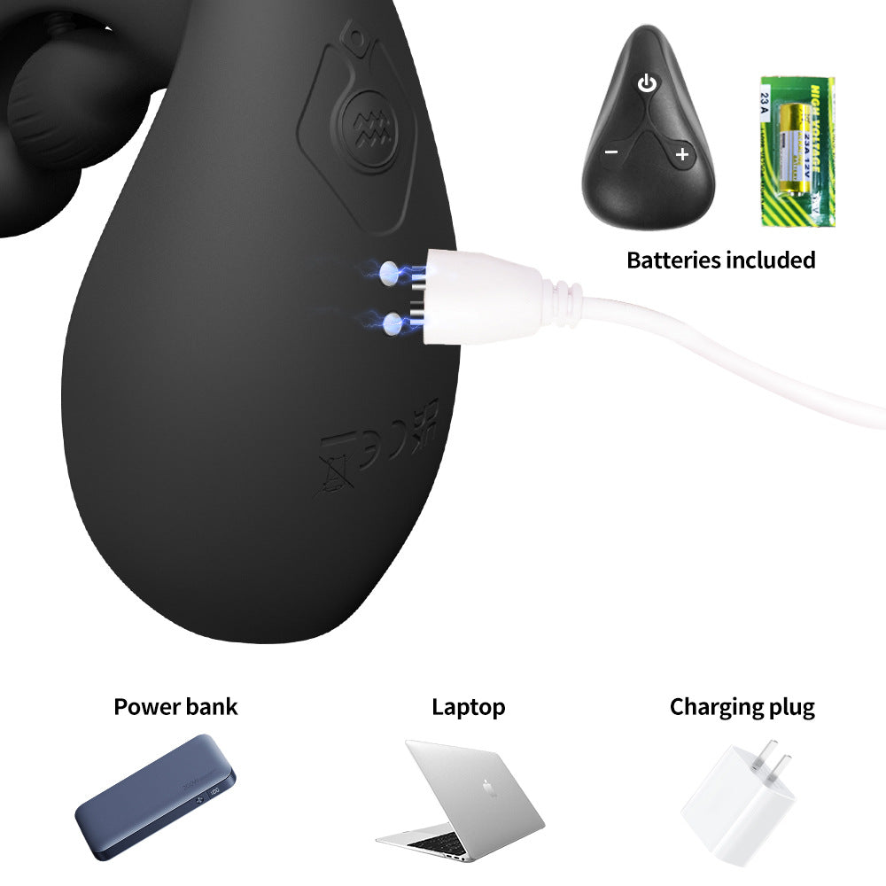 Quusvik Prostate Massager – 3 Motors, 10 Vibration Modes, Remote Control