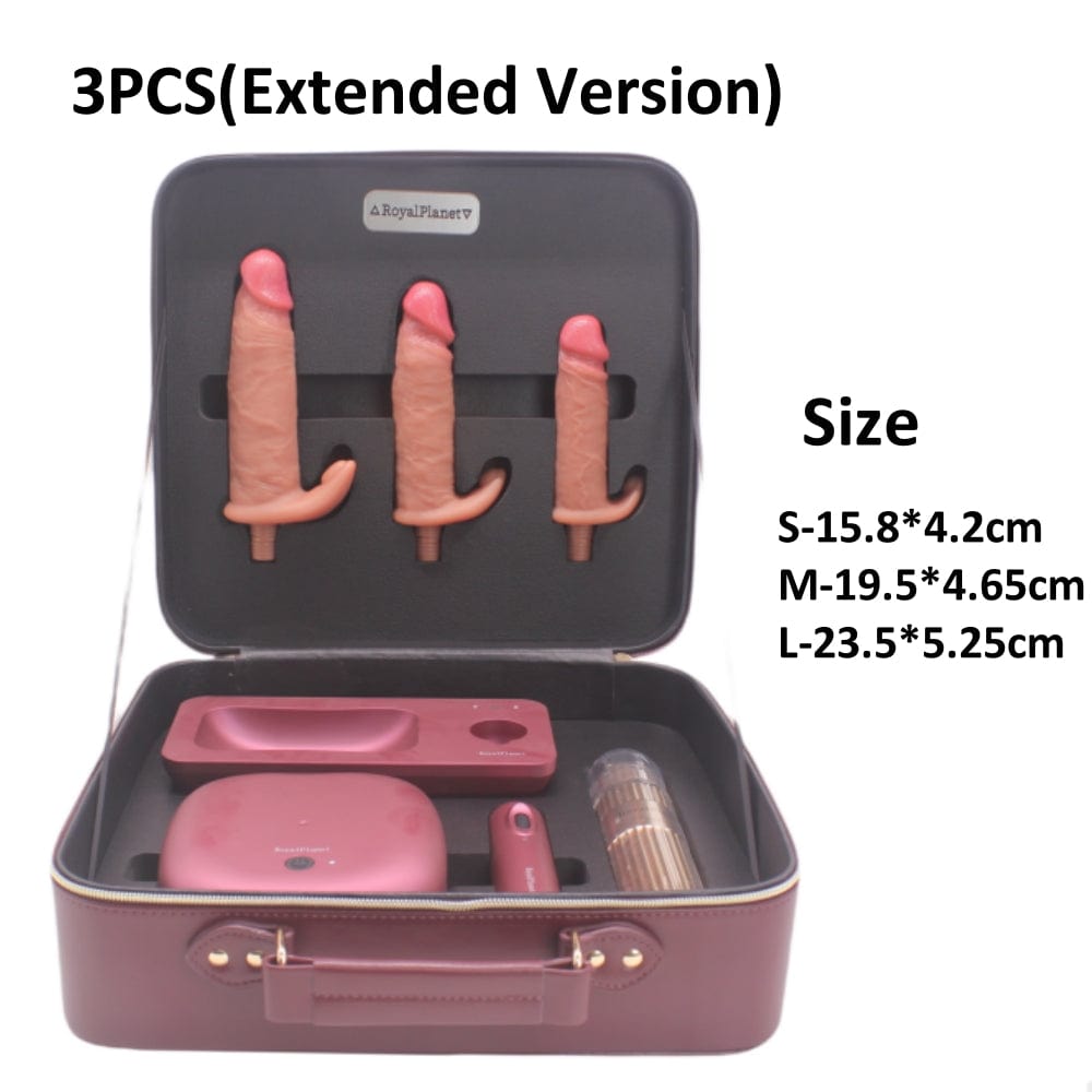 Quusvik Auto Thrusting Sex Machine Set – Fernbedienung, Teleskop + Vibration, Aufbewahrungsbox mit Passwortsperre (3 Set-Optionen)