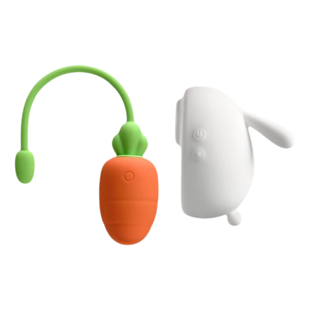 KISSTOY Sleepy Bunny Dual-Play Suction & Vibrating Egg Set