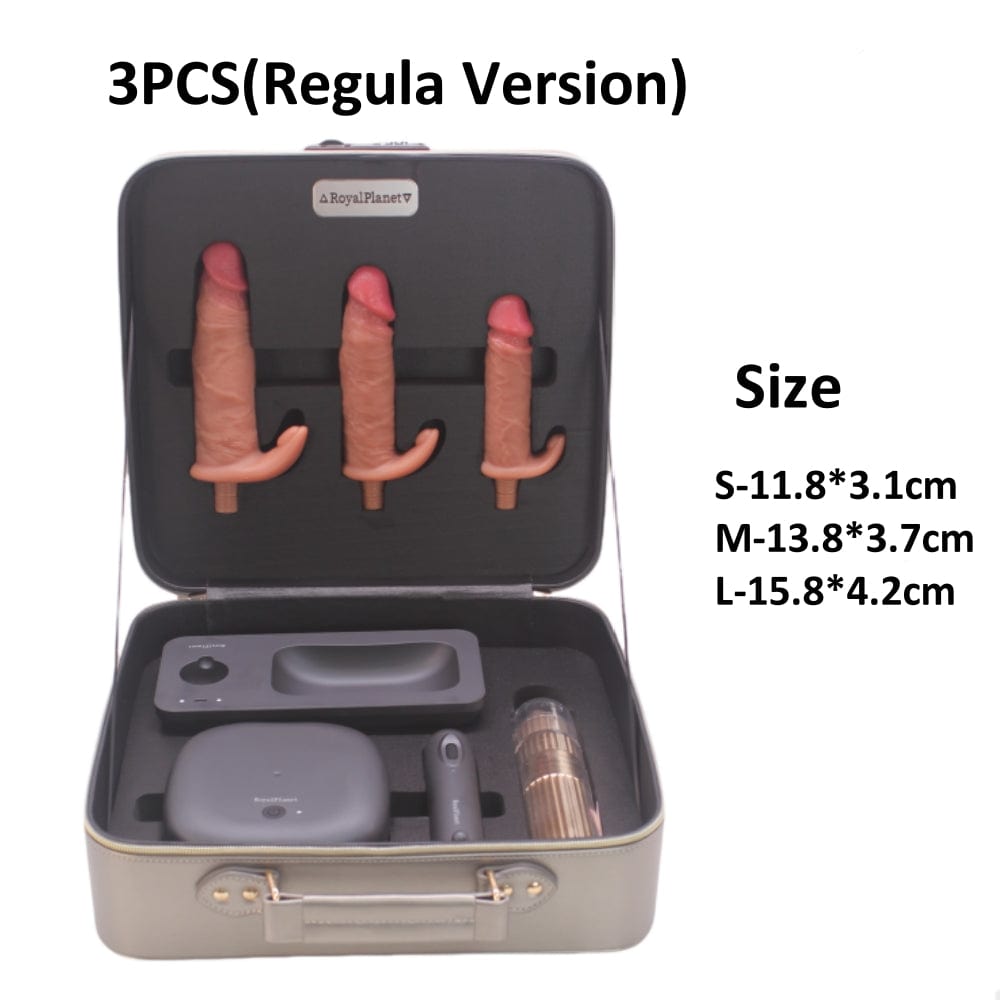 Quusvik Auto Thrusting Sex Machine Set – Fernbedienung, Teleskop + Vibration, Aufbewahrungsbox mit Passwortsperre (3 Set-Optionen)