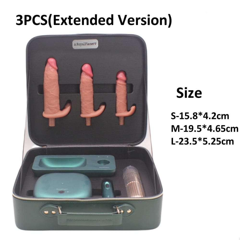 Quusvik Auto Thrusting Sex Machine Set – Fernbedienung, Teleskop + Vibration, Aufbewahrungsbox mit Passwortsperre (3 Set-Optionen)