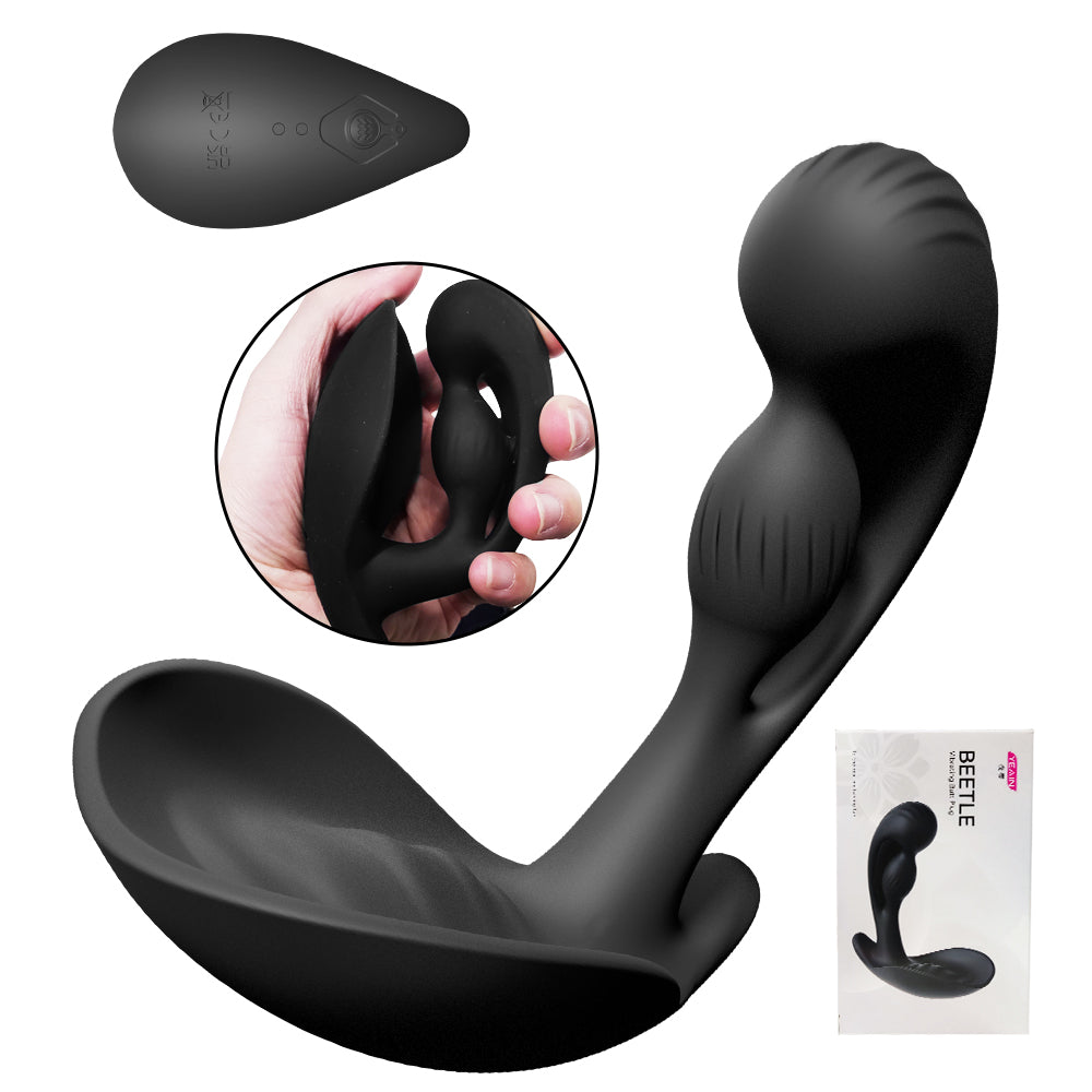 Quusvik Prostate Massager – 3 Motors, 10 Vibration Modes, Remote Control