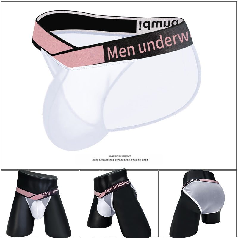Men's Mesh See Through Bulge Ball Pouch Bikini Briefs