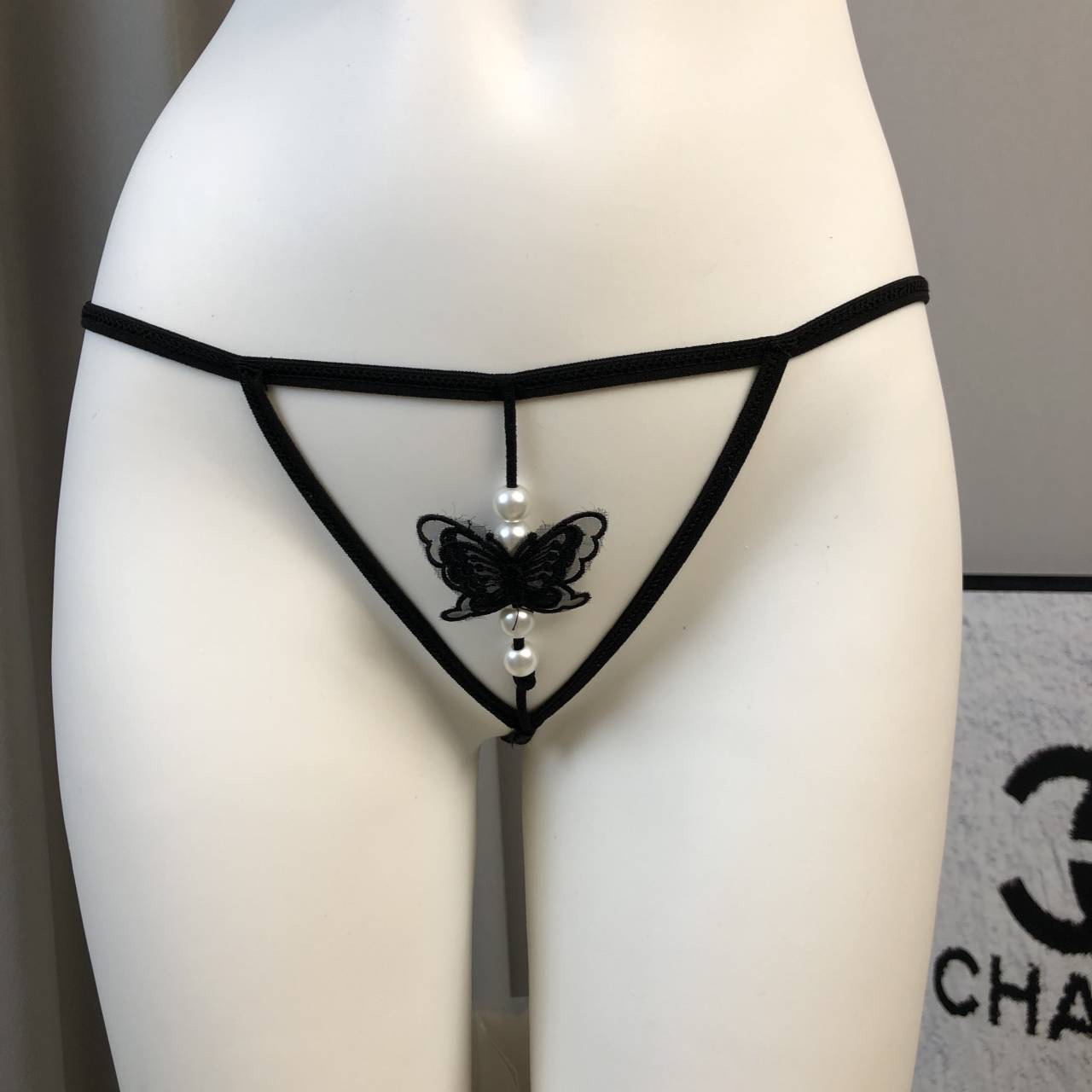 Butterfly Pearl Sheer Lingerie Set with Tutu Skirt