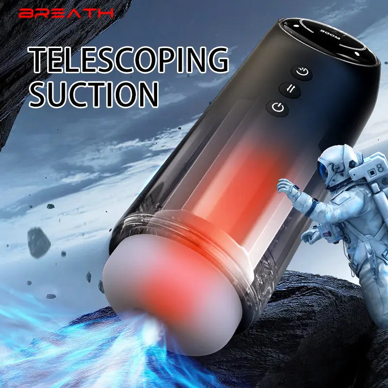 Quusvik 4 Frequency Retractable Sucking Heated Masturbator male toy2
