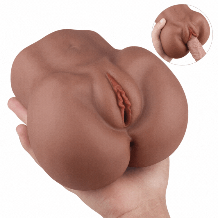 Quusvik-Realistic Ass Pocket Pussy With Tight Vagina And Anus 2 Hole Male Stroker - Quusvik