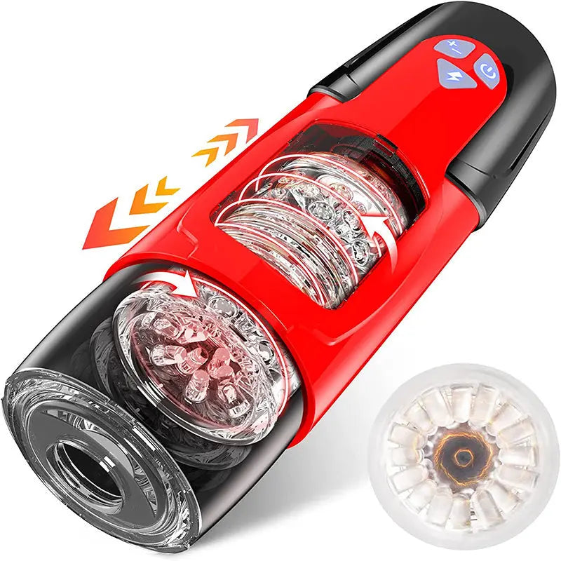 Quusvik Airplane Cup Masturbator with 7 Thrusting Modes and 7 Rotation for male0