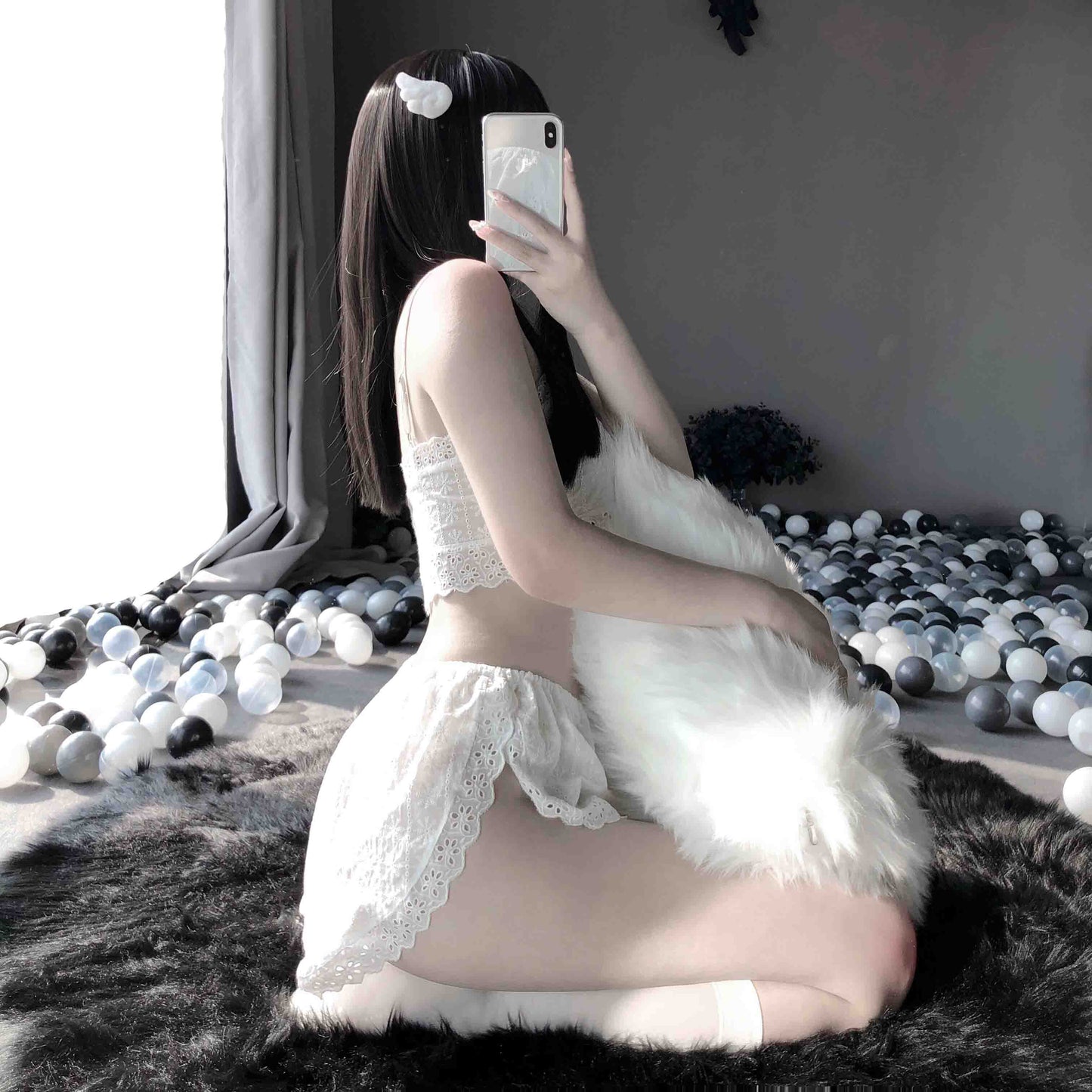 T-2438 Lace-up open-chest home attire - Quusvik