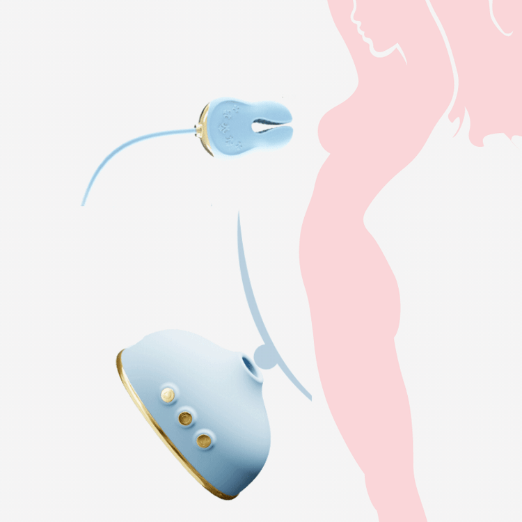 Quusvik- Sucking Vibrator Nipple Clamps Vibrating Clit Sucker For Women