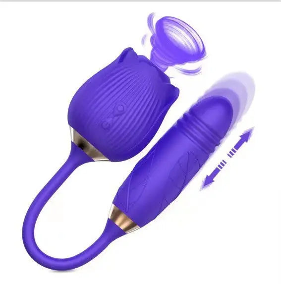 Quusvik-Rose 2nd generation female toy vibrator sucking licking sex device clitoris sucker - Quusvik