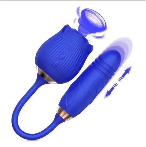 Quusvik-Rose 2nd generation female toy vibrator sucking licking sex device clitoris sucker - Quusvik