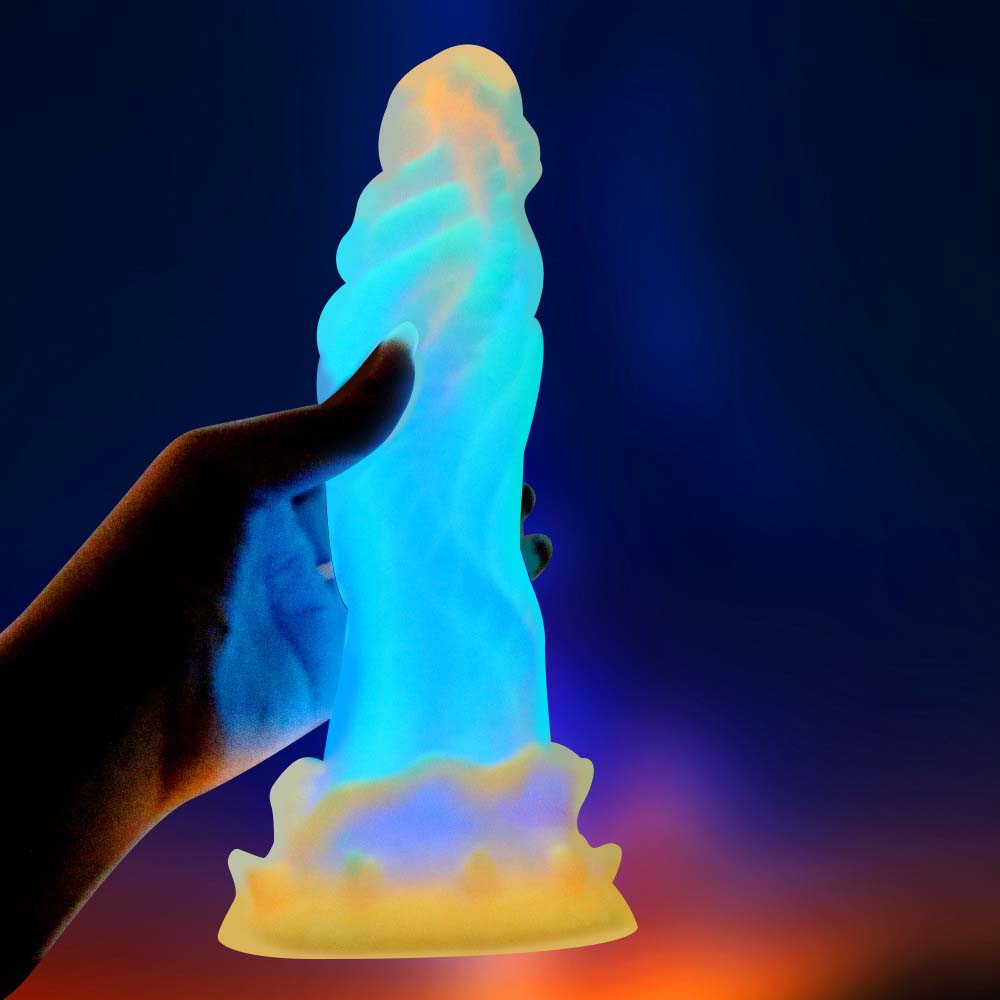 Fluorescent Silicone Butt Plug Dildo