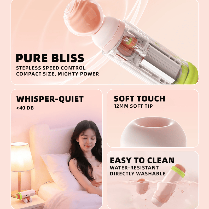 Pencil Desktop Suction Vibrator – Ultra-Quiet Discreet Clitoral Air-Pulse Massager