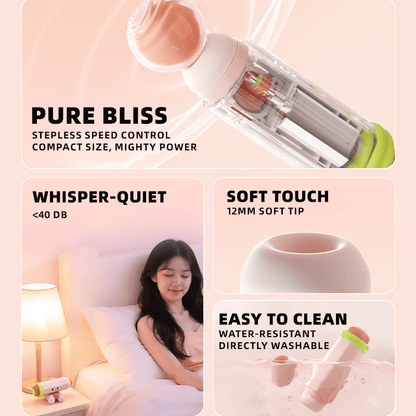Pencil Desktop Suction Vibrator – Ultra-Quiet Discreet Clitoral Air-Pulse Massager